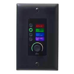 BSS EC4BV Ethernet Wall-Mounted Controller with 4 Buttons and Volume Black